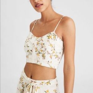 American Eagle Button Front Cropped Cami